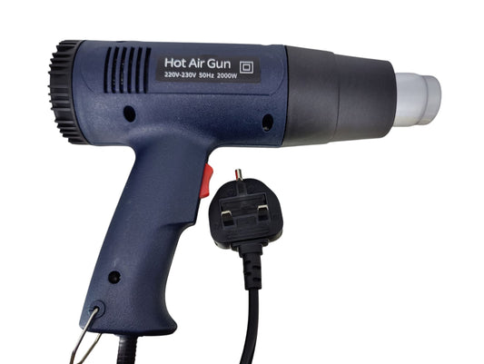 2000W digital LCD hot air gun with adjustable temperature, designed for versatility and precision in various tasks.