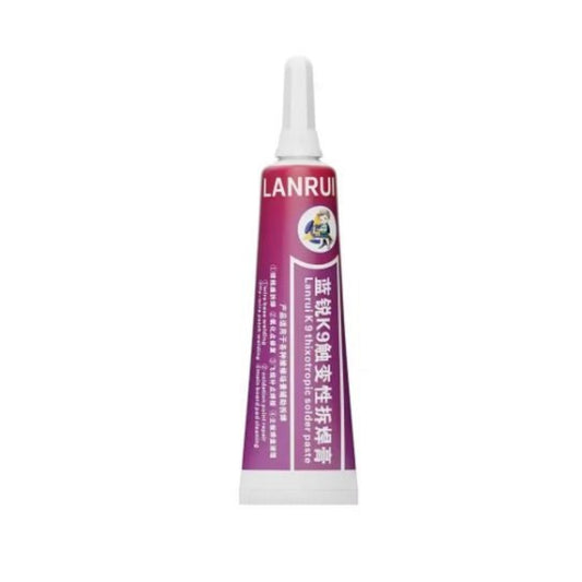 Lanrui K9 15ml desoldering paste tube for electronic soldering and removing excess solder.