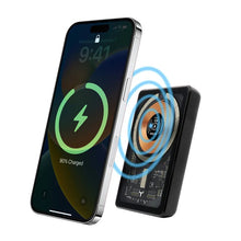 Load image into Gallery viewer, Maxpower Magnetic Wireless Charging Power Bank 10000mah - Black
