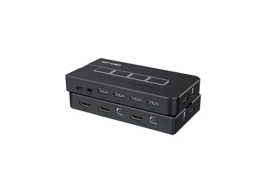 MT-VIKI 4 Port HDMI KVM Switch with USB ports for easy control of multiple computers.