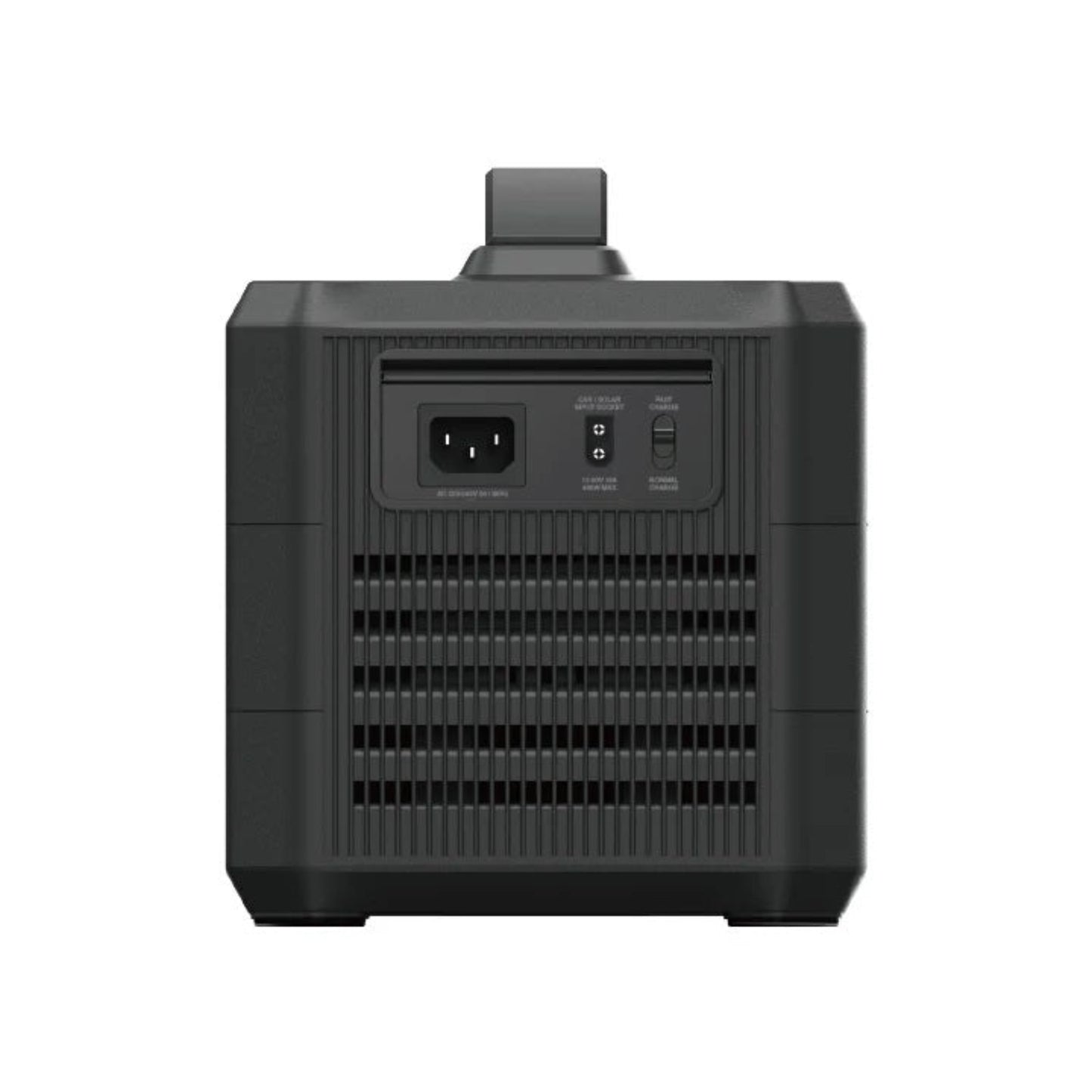 Back view of Maxpower VG9860F 800W Optimus Portable Power Station showing output ports and vents.