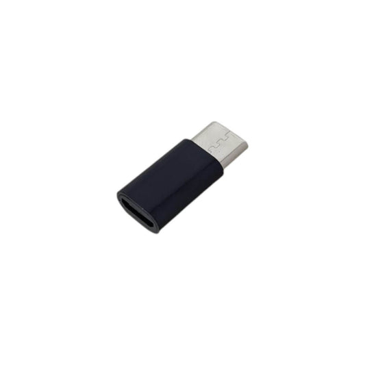 Micro USB Female to Type-C Male Adapter for universal charging and data sync with compact design.