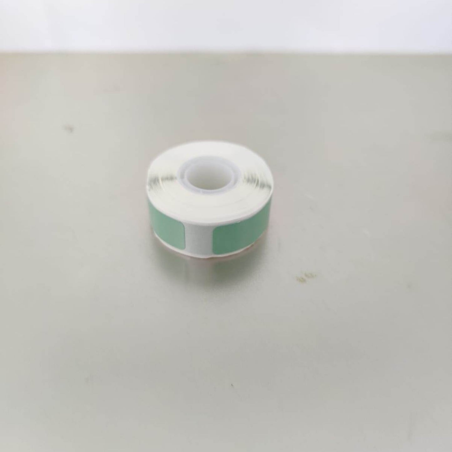 P15 mint green thermal label tape, 12x40mm, durable, waterproof and scratch-resistant.
