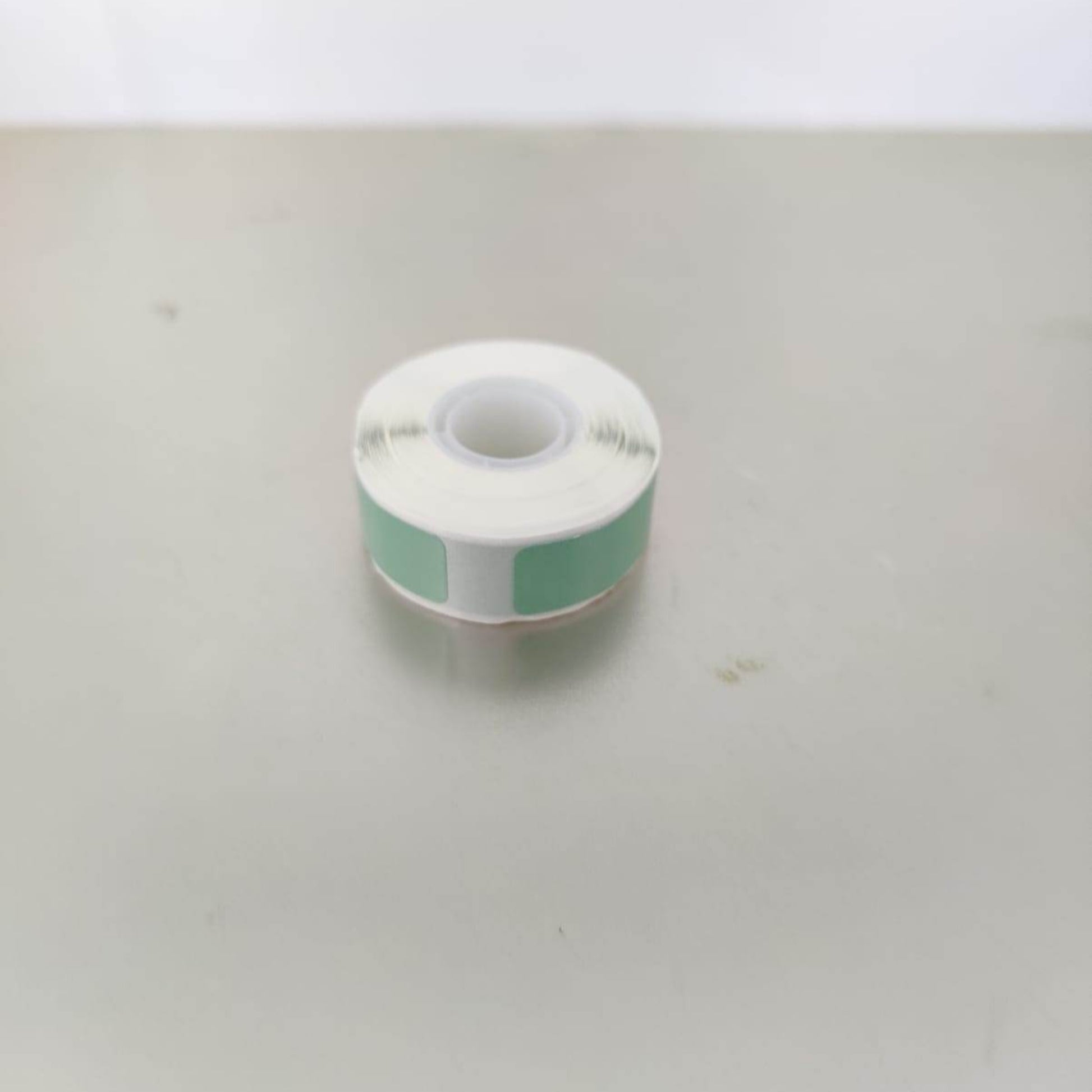 P15 mint green thermal label tape, 12x40mm, durable, waterproof and scratch-resistant.