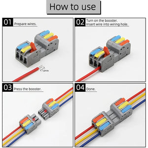 快速對接端子(組合式10pcs) Docking Quick Wire Connector 10pcs