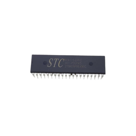 STC89C52RC Microcontroller, Enhanced 8051 MCU with 8KB Flash and 4KB EEPROM for automation projects.