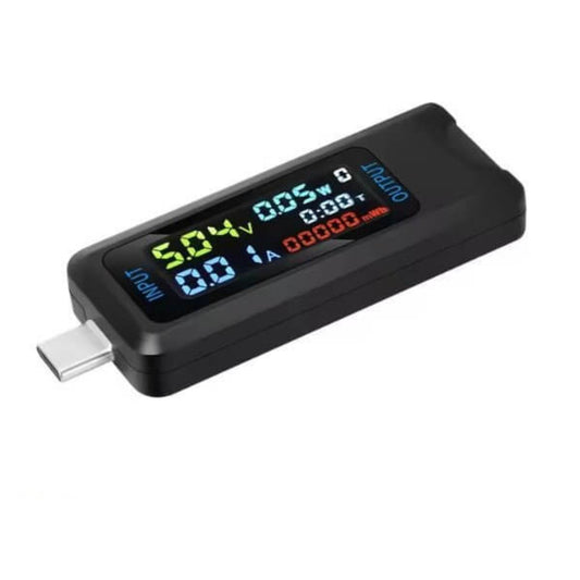 Type-C USB tester digital voltmeter ammeter with display, ideal for monitoring device charging performance.