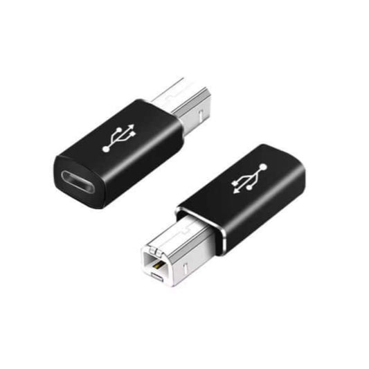 Type-C to USB B MIDI adapter for connecting devices like printers and electric pianos.