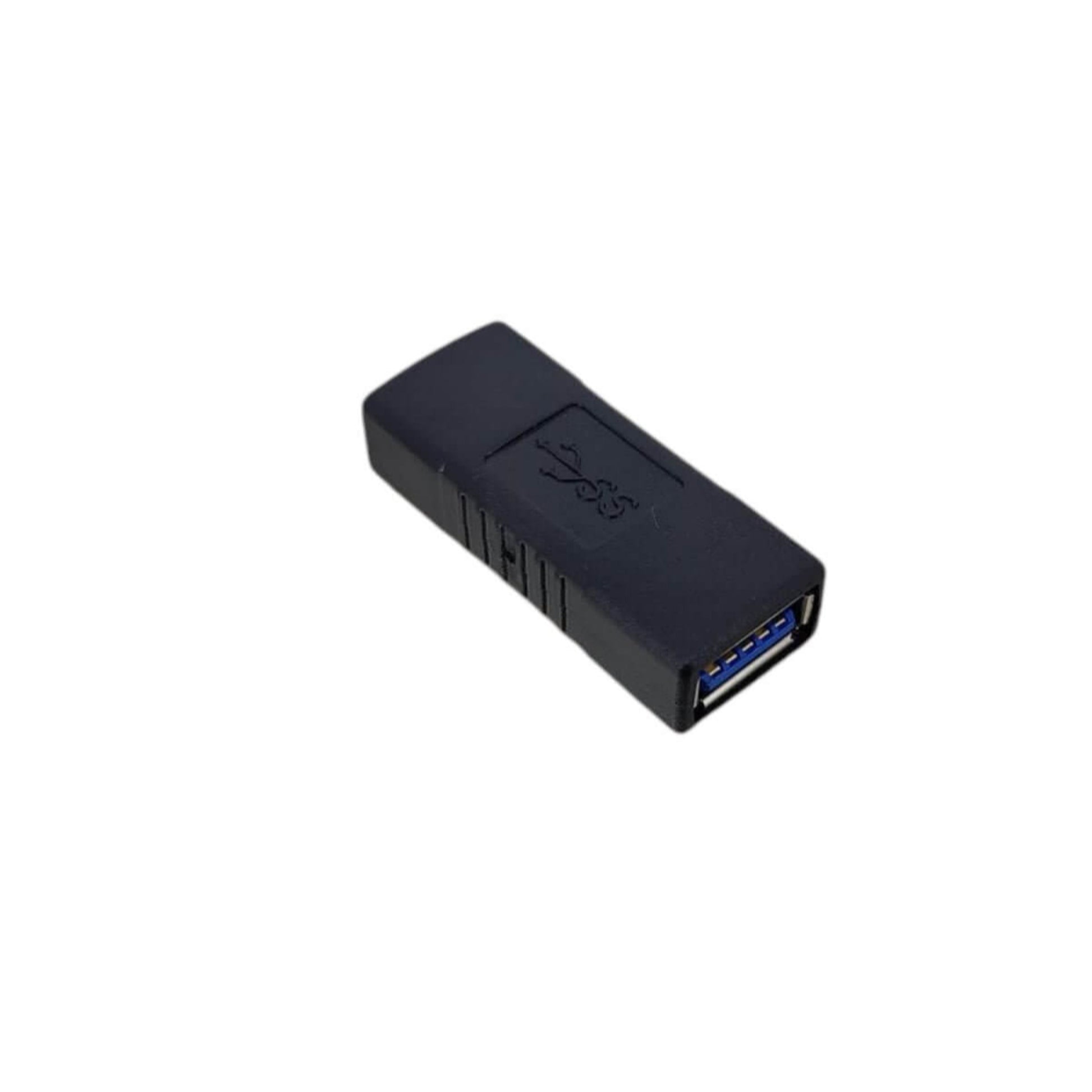 USB 3.0 Female to Female Extension Adapter, high-speed connectivity for printers and external drives.