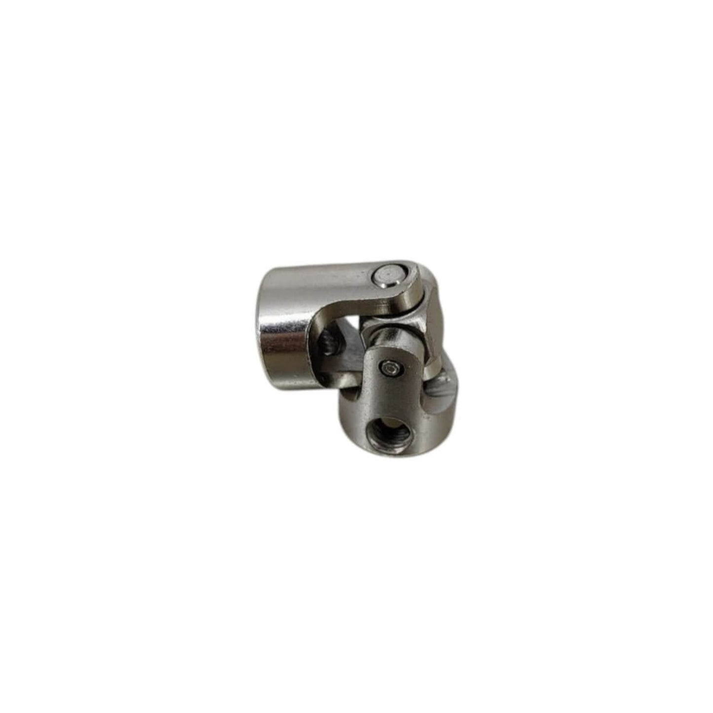 Universal coupling with 5mm inner diameter and 23mm length, made of durable 45# steel iron for machinery applications.