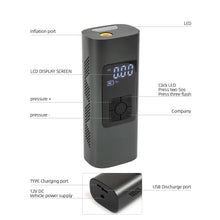 Load image into Gallery viewer, Car Portable Air Compressor Inflator Pump Rechargeable
