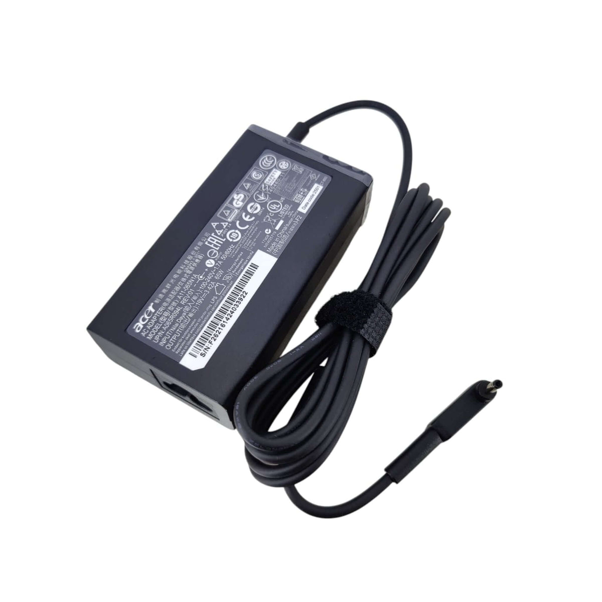65W Laptop Charger For Acer - 19V 3.42A Power Adapter With 5.5x1.7mm Tip
