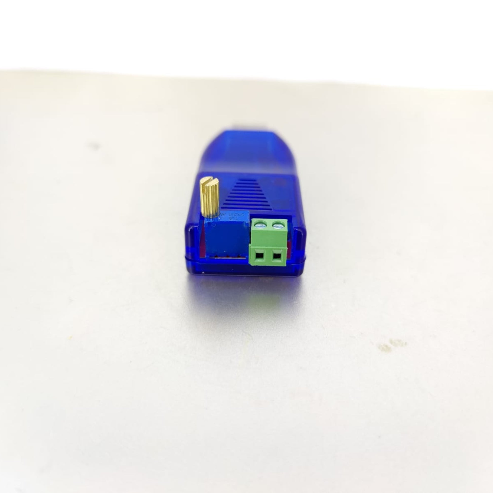 USB 5V to 1-24V step up module with adjustable potentiometer and LED display for power supply voltage regulation.