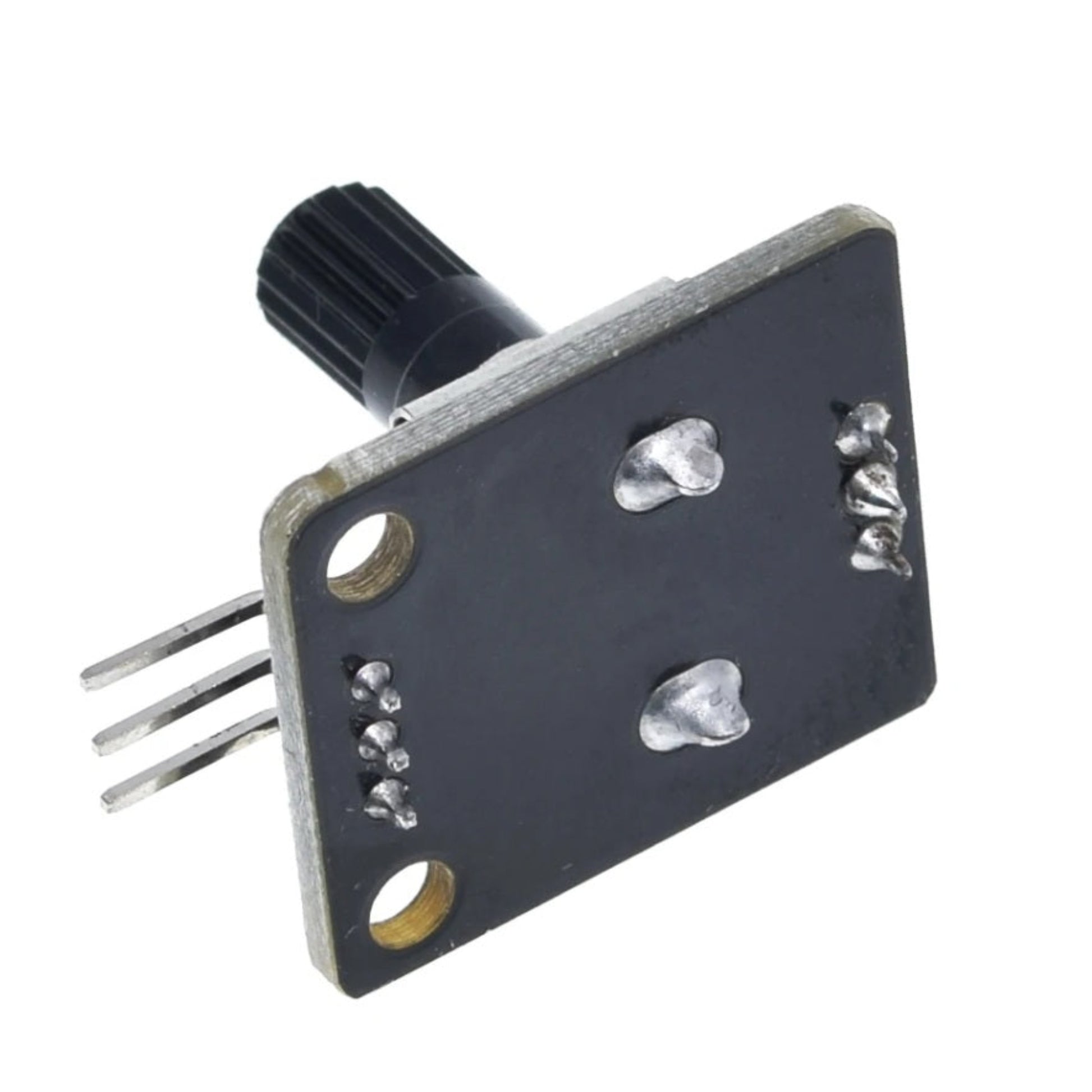 Pinout diagram for analog knob module showing GND VCC and OUT pins.