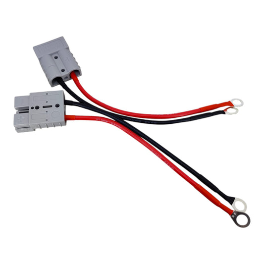 50A Anderson style plug to ring terminal power cable with 20cm 12AWG wire