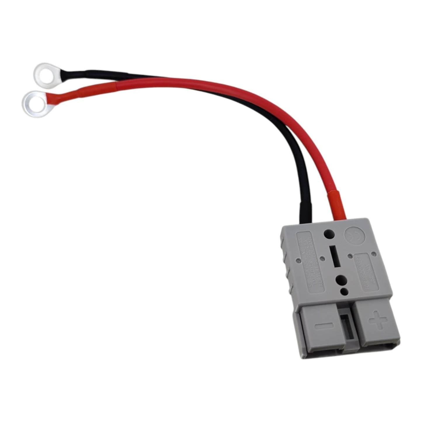 50A Anderson style connector to ring terminal 4mm2 cable for battery connection