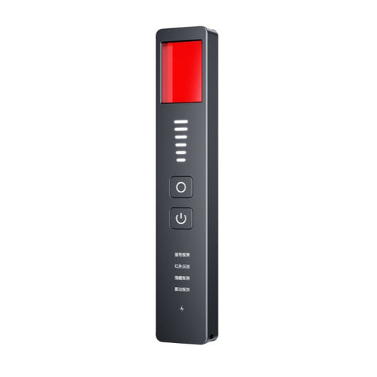 Multi-functional anti-spy detector for finding hidden cameras, listening devices, and GPS trackers.