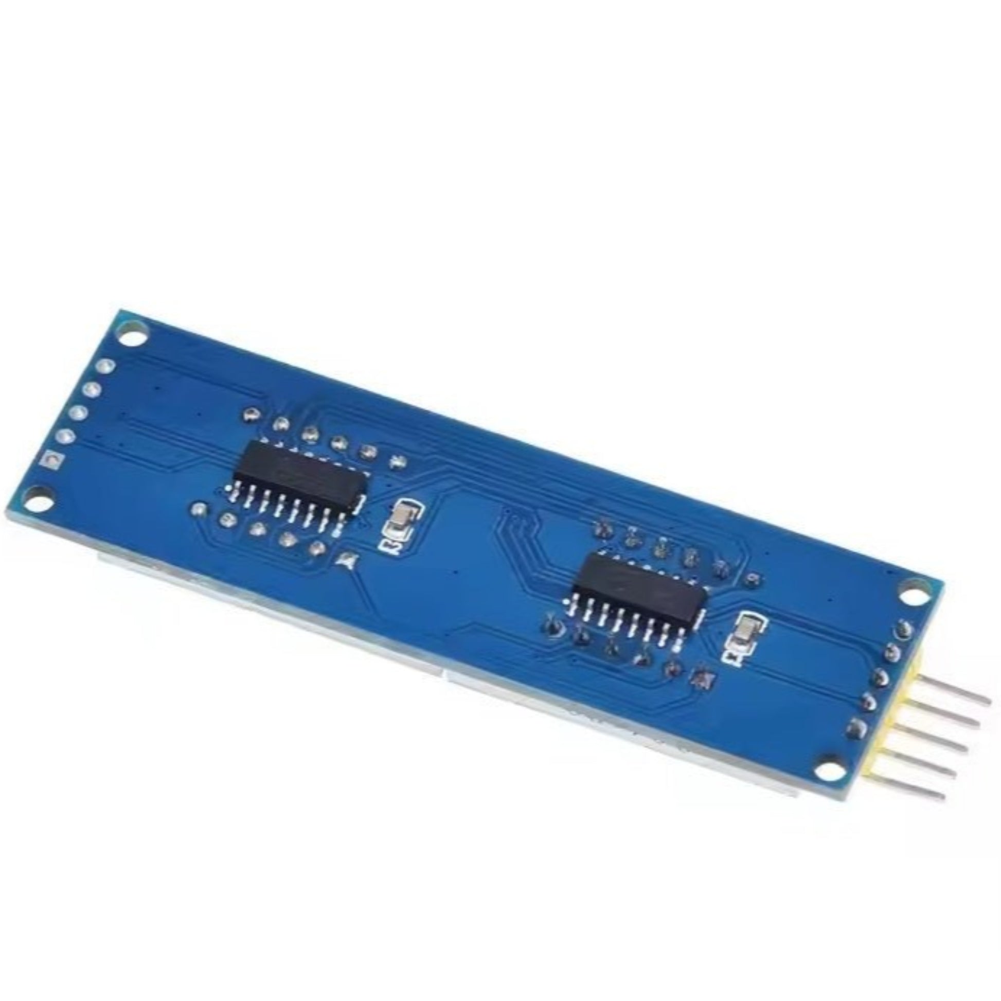 8-bit digital LED display module with dual 595 driver chips for Arduino, featuring a blue PCB design.
