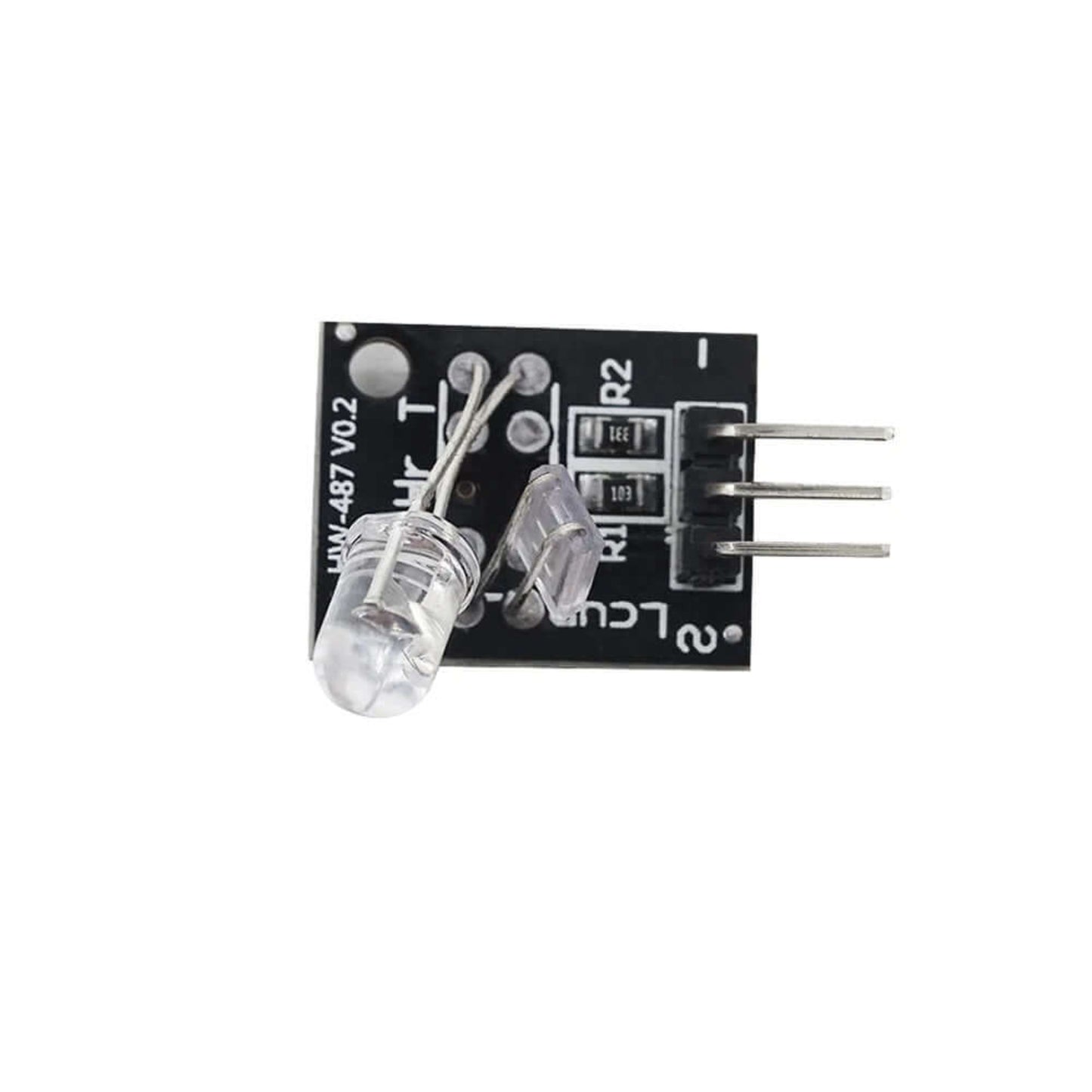 KY-039 Finger Heartbeat Sensor Module for Arduino with LED and components, ideal for heart rate detection.