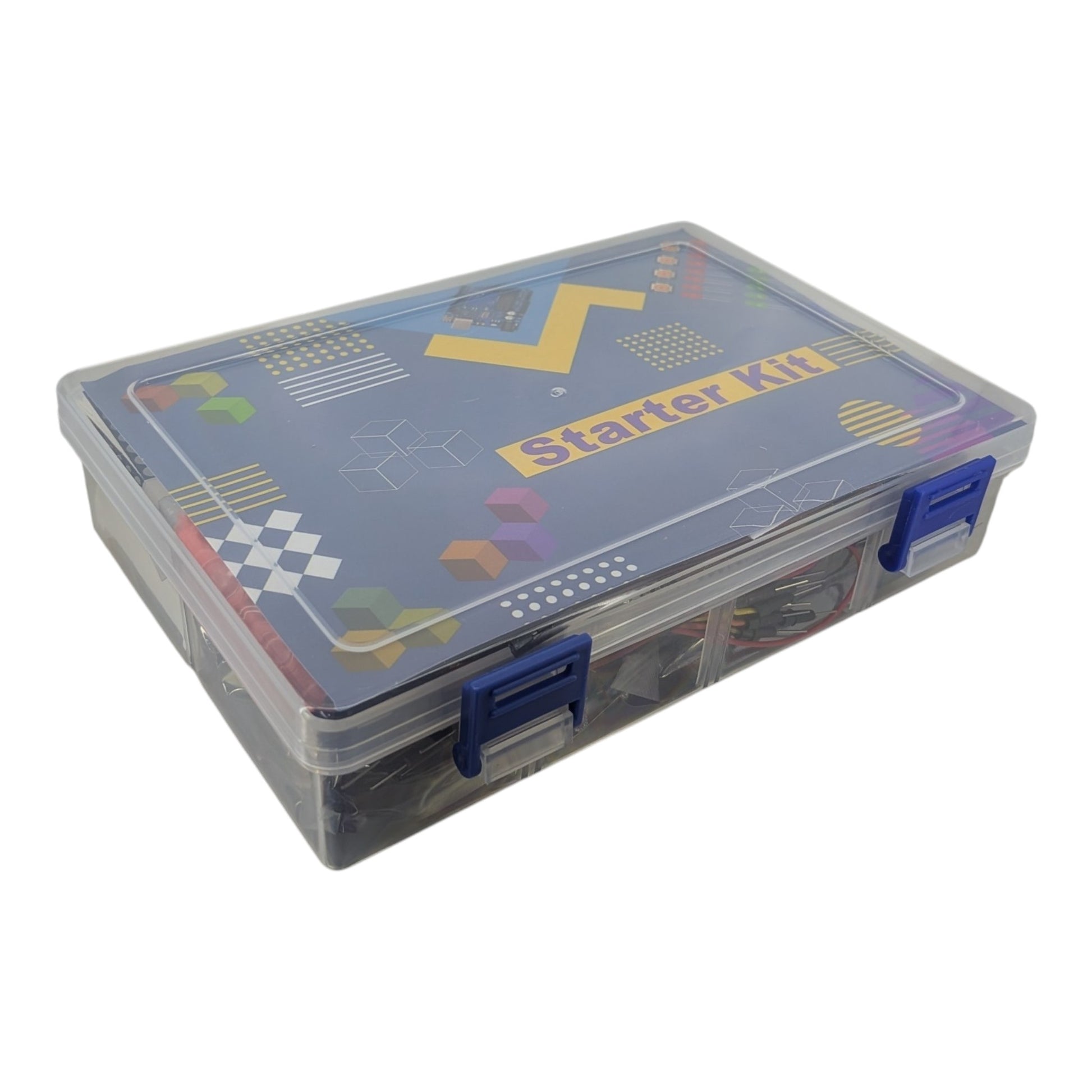 Arduino UNO R3 STEM 學習套件連專屬透明收納盒，外觀整潔，方便整理電子零件及各種線材。歡迎到店取貨及查詢。