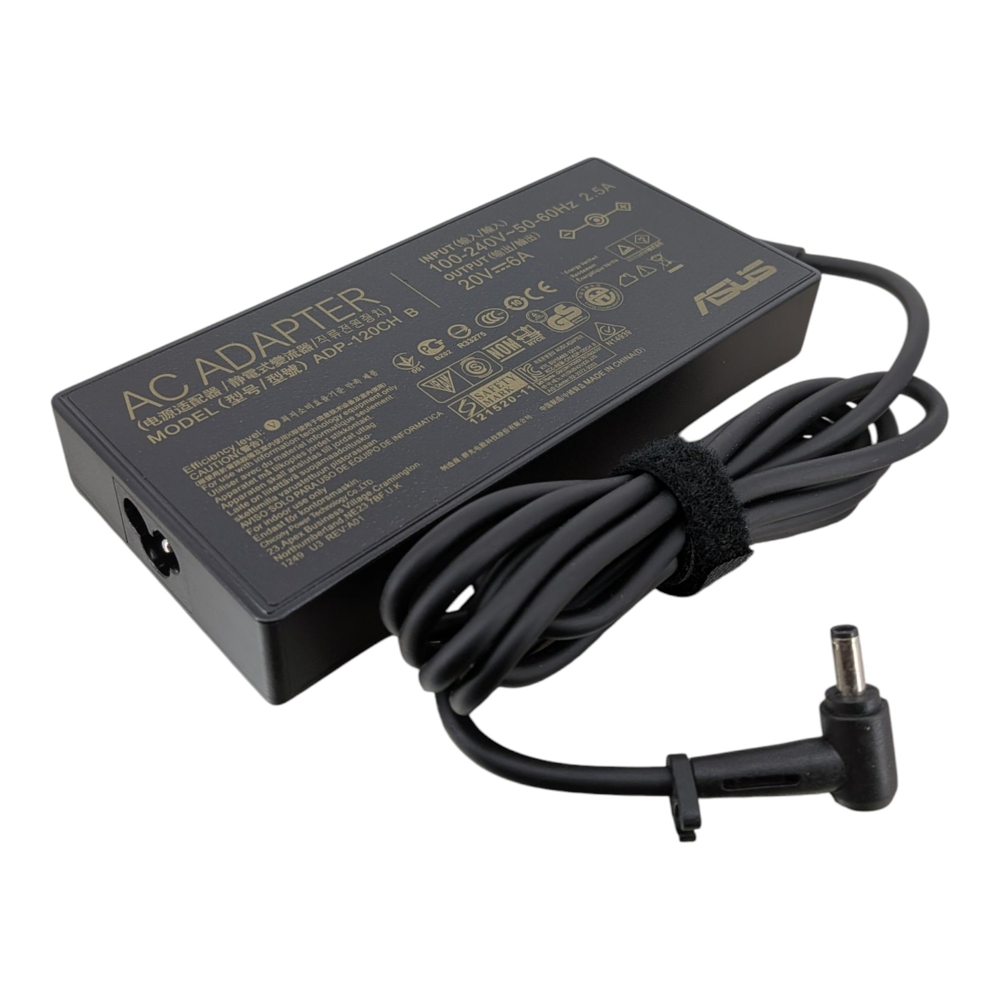 ASUS 120W 20V 6A 原裝手提電腦火牛，附 4.5x3.0mm 接頭。新昌電腦深水埗門市現貨發售，歡迎門市自取。