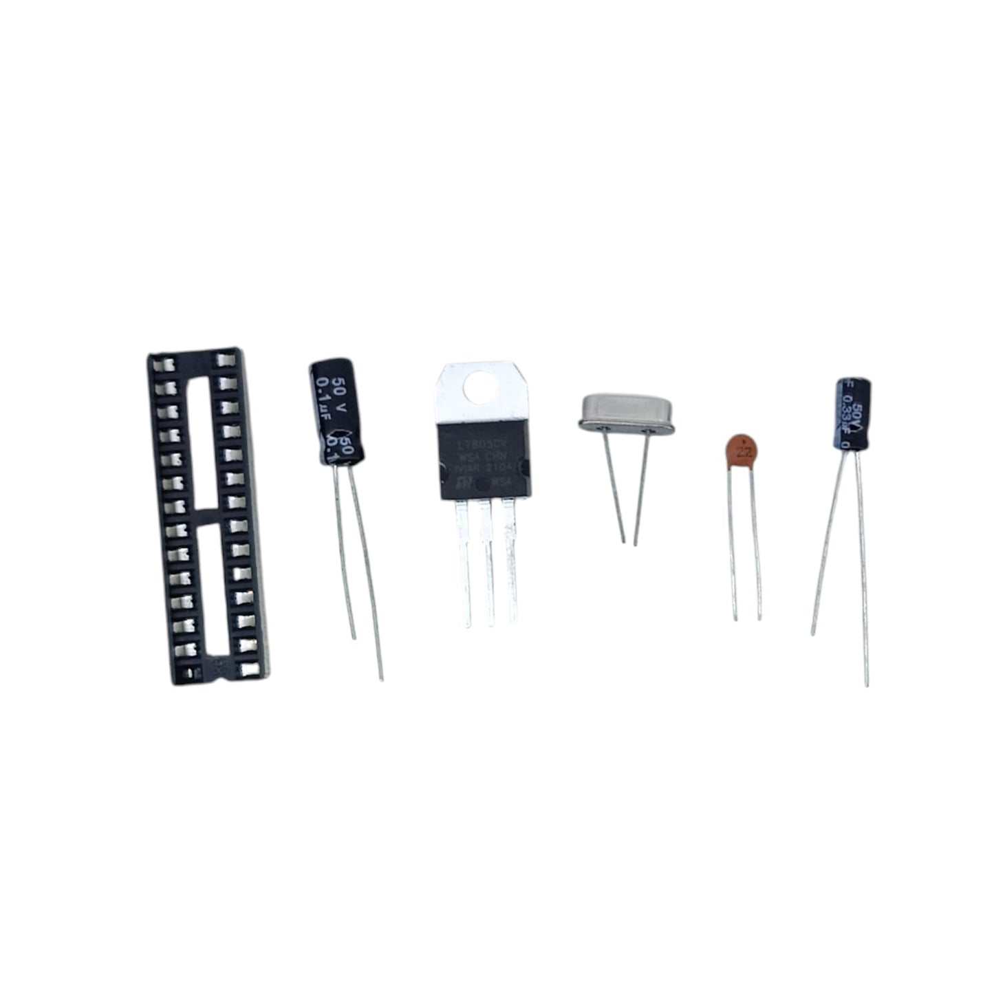Atmega Socket ATmega328P-PU IC Socket & Component Kit (No IC) | SCCC