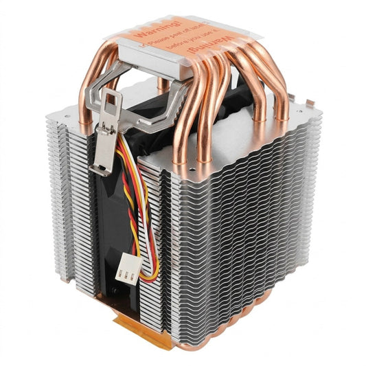 AVC 6-heatpipe universal CPU air cooler with aluminum fins and copper heat pipes