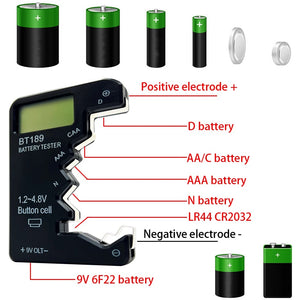 6 in 1 Digital Battery Tester