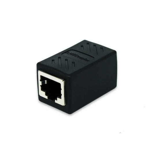 RJ45 Connector F/F, black 8P8C network adapter, female coupler for Ethernet cable extension