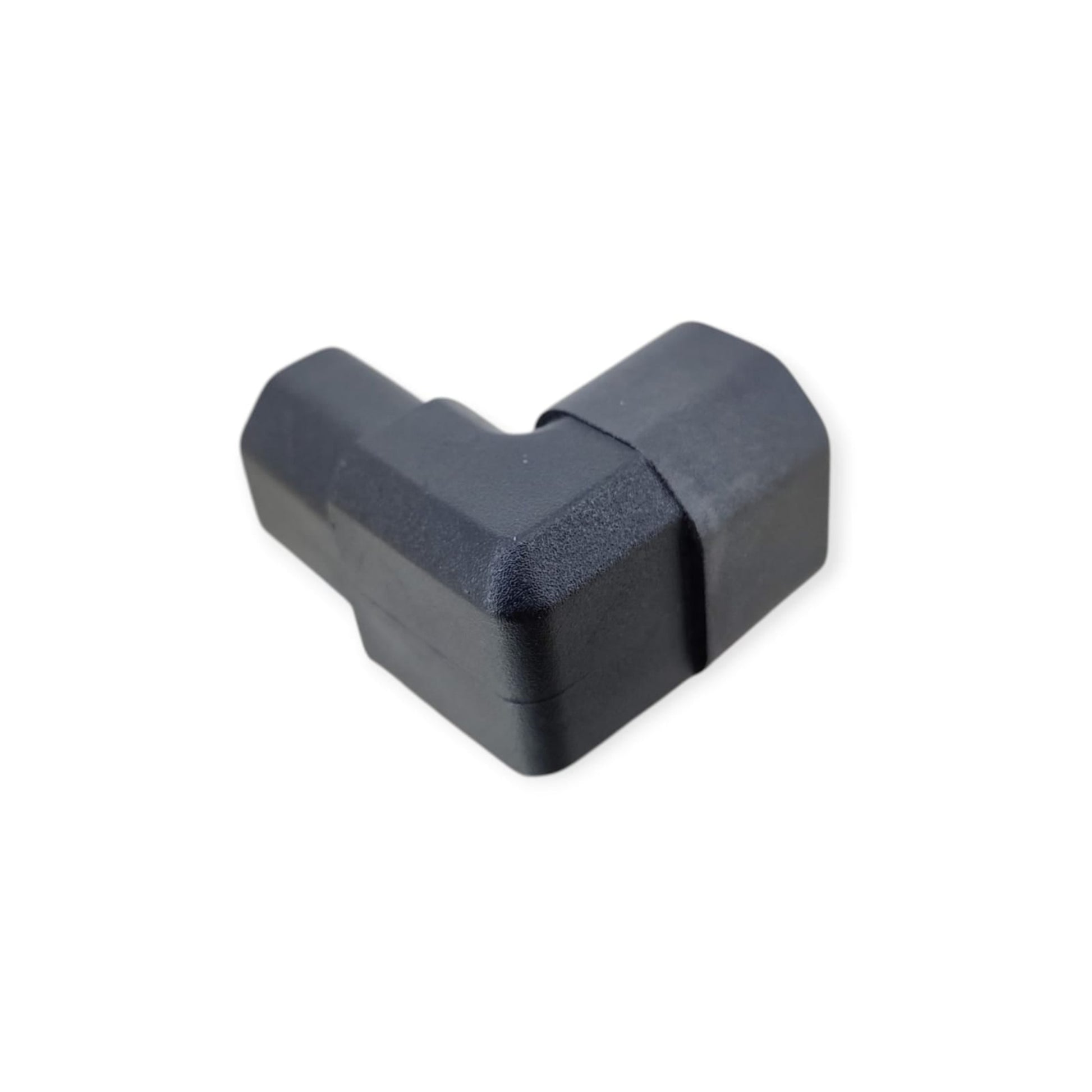 Back view of the 90 degree C14 to C13 power adapter