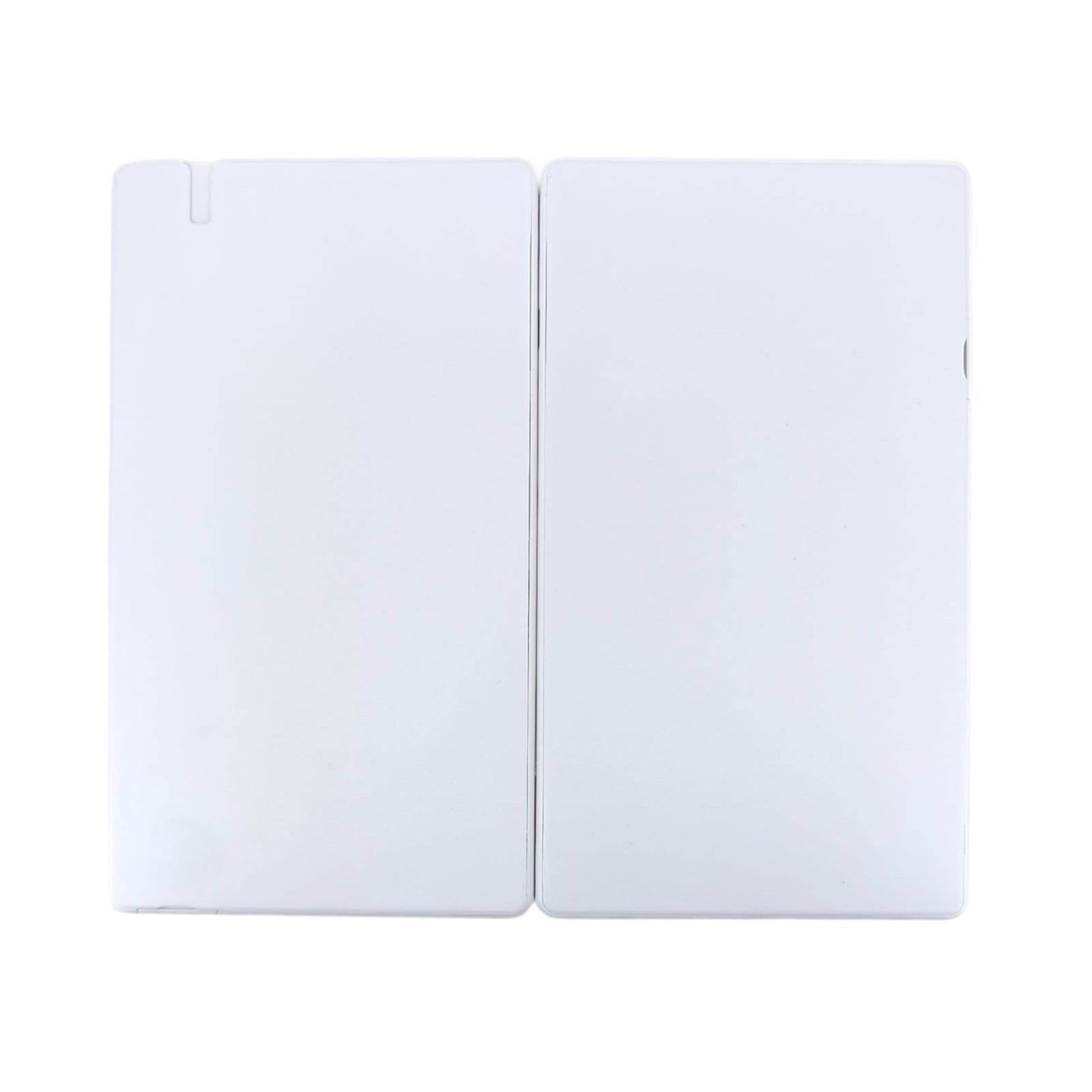 Foldable calculator and writing pad open view