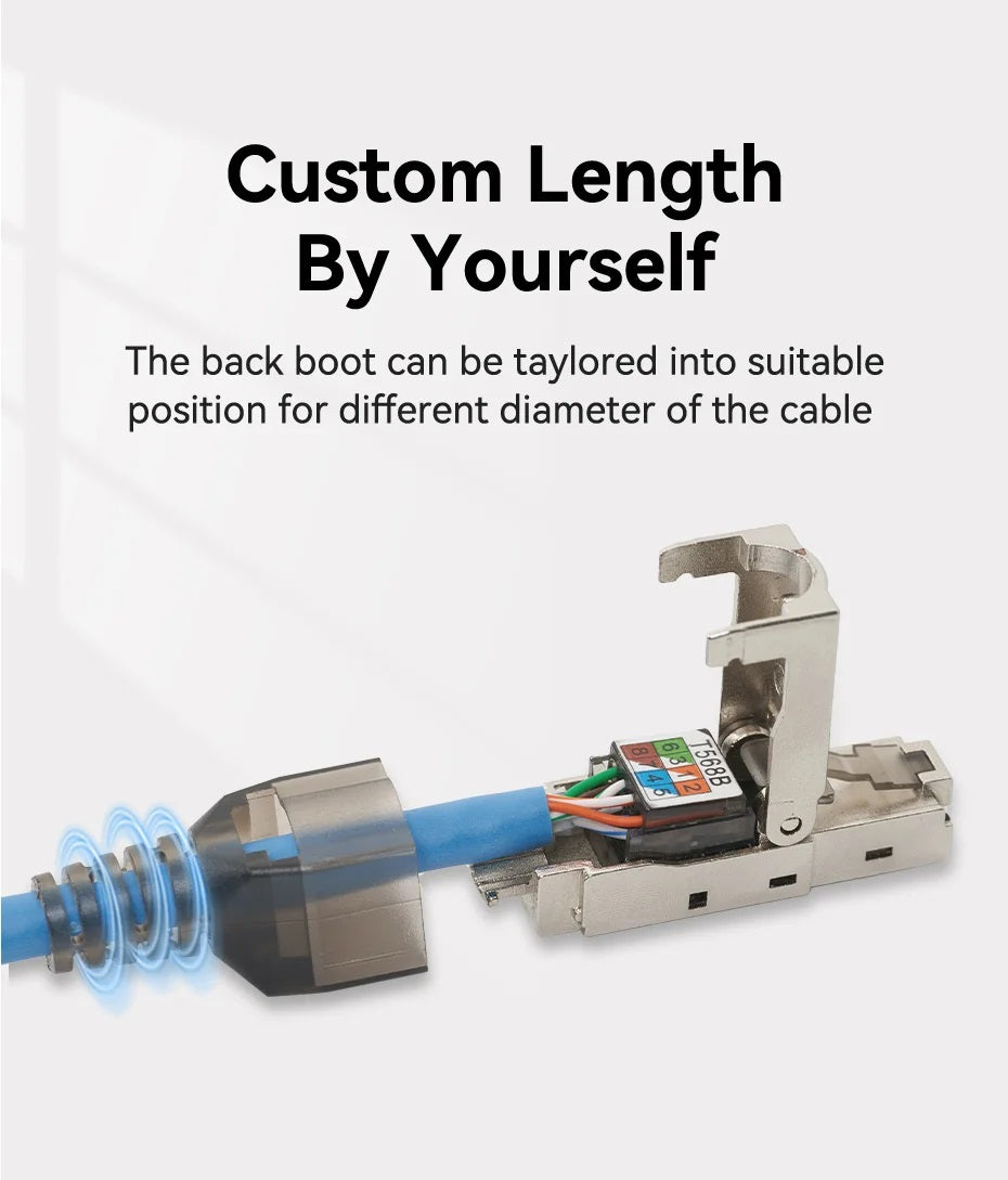 CAT6A屏蔽免工具接頭(1pc)