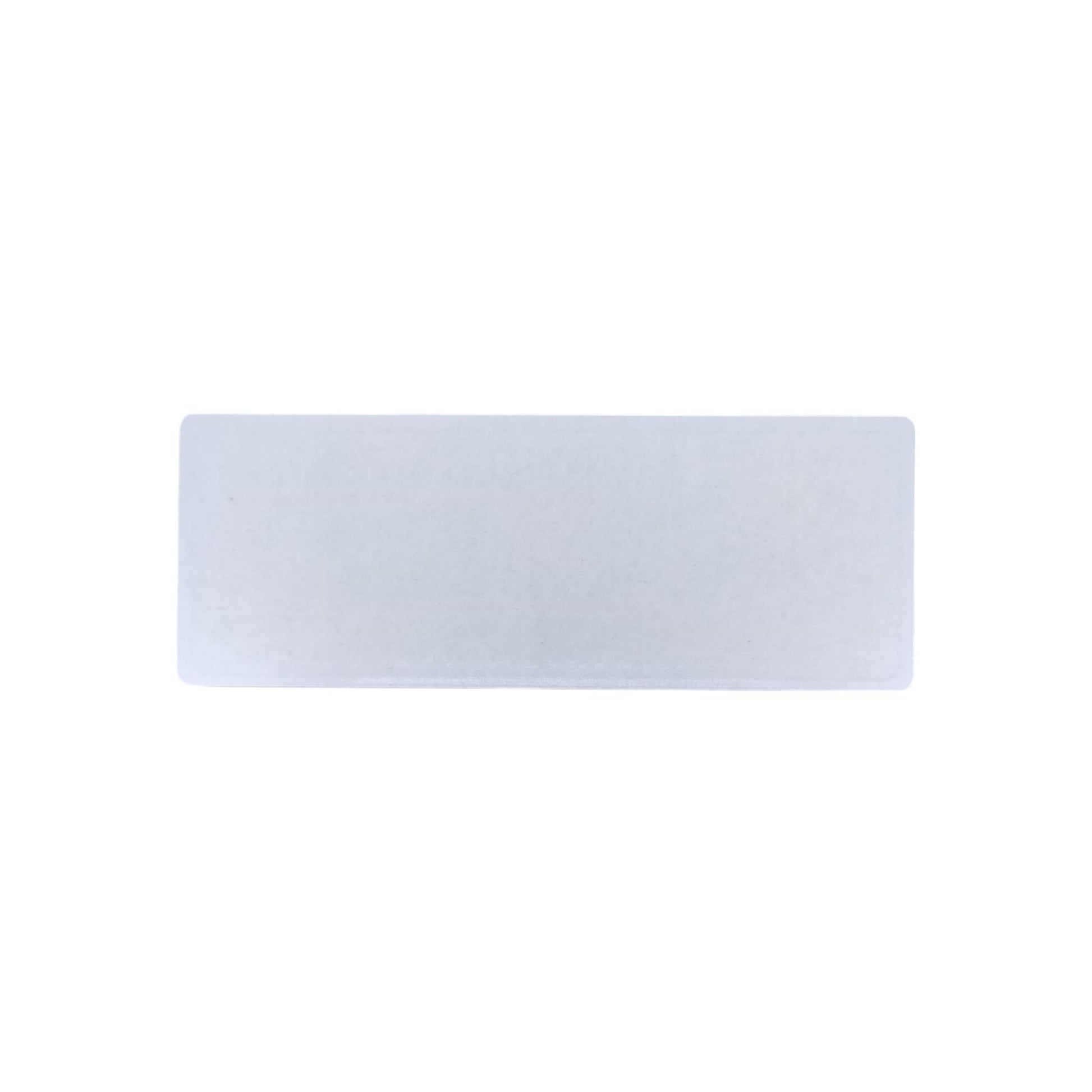 Plain white back view of the self-adhesive CCTV 24 hour surveillance sign, ready for application.