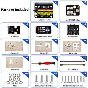 Micro:bit DIY Colorful Light Box Beginner Kit (without Micro:bit Main Board)