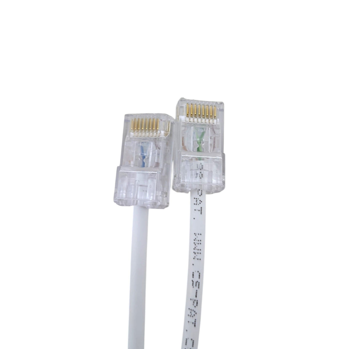 CommScope 網線的 RJ45 接頭特寫，展示其防斷彈片設計及高質素鍍金觸點。