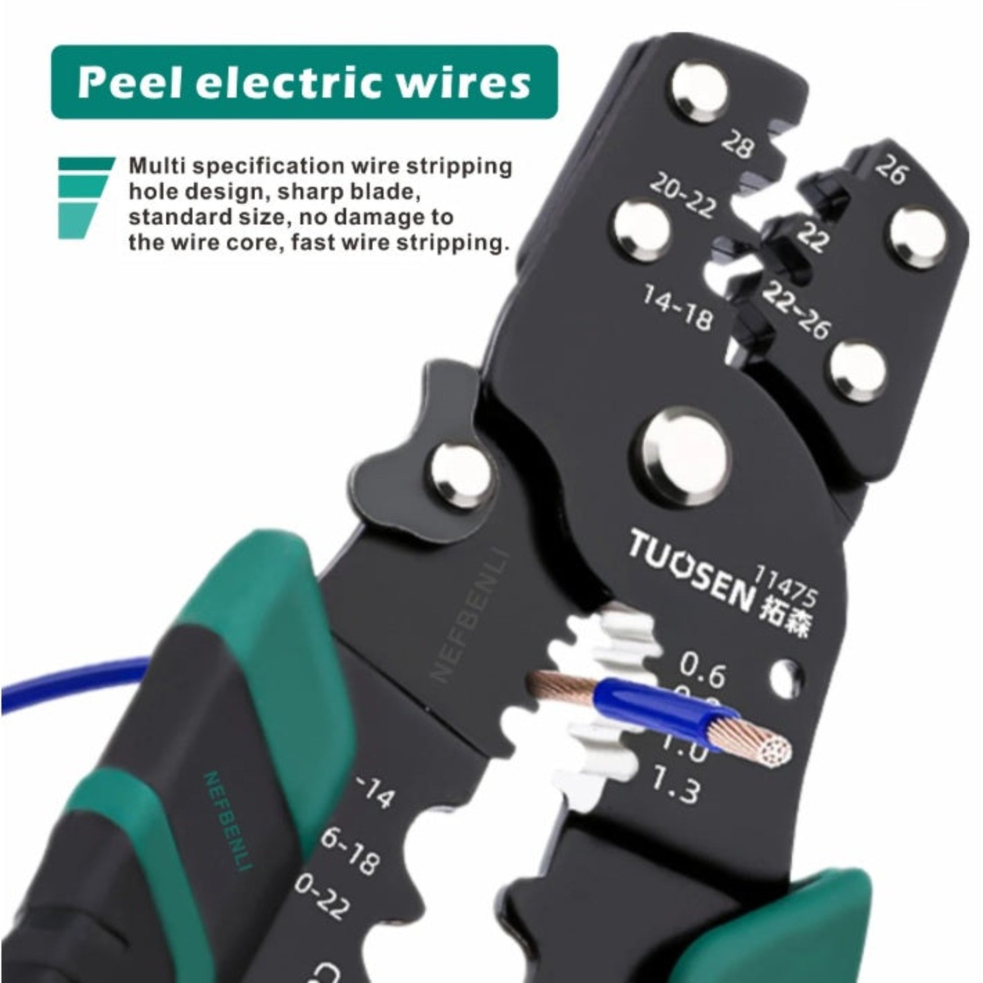 Side-by-side visual comparison of insulated versus bare terminal crimping capability and proper seating