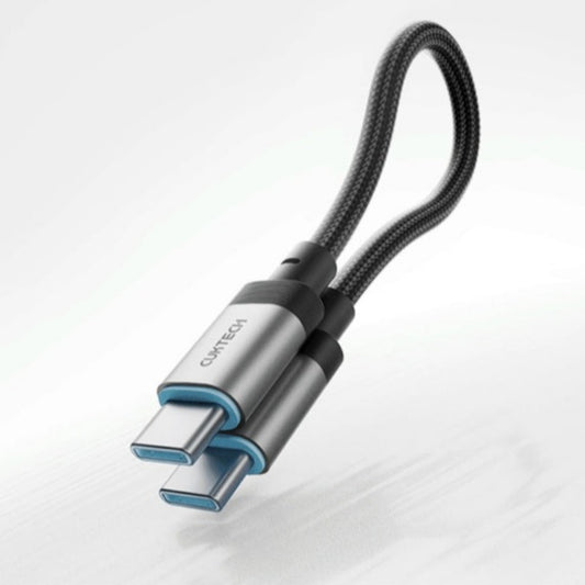 CUKTECH 240W braided USB-C cable for super fast charging and high-speed data transfer.