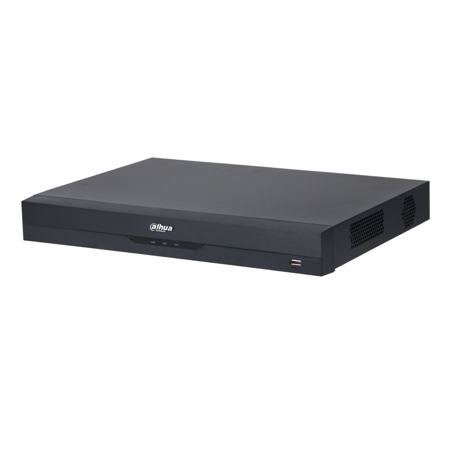 Angled profile of the Dahua 16-channel hybrid digital video recorder.
