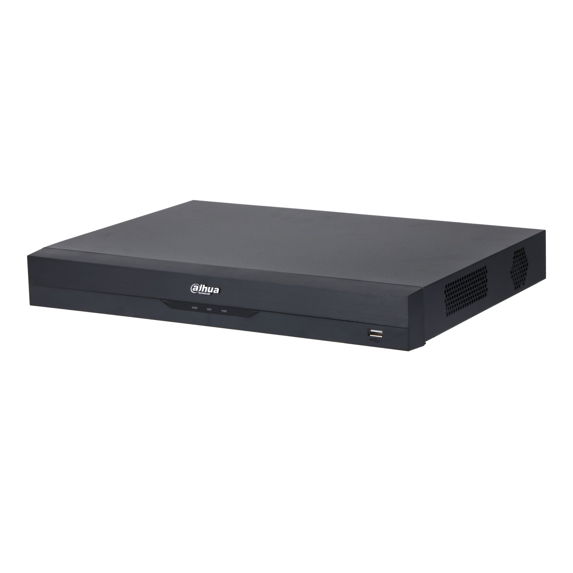 Angled profile of the Dahua 16-channel hybrid digital video recorder.