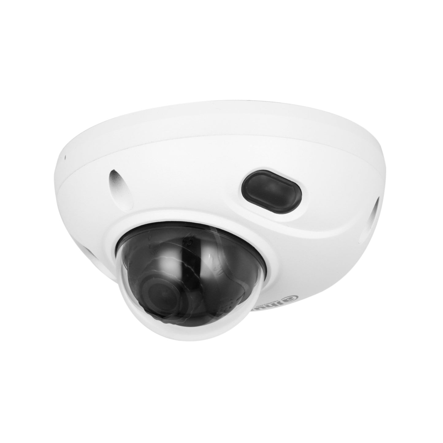 大華 200萬像素 IP Camera 側面角度，突出其 IP67 防水防塵設計及內置收音咪位置，適合香港戶外安裝。