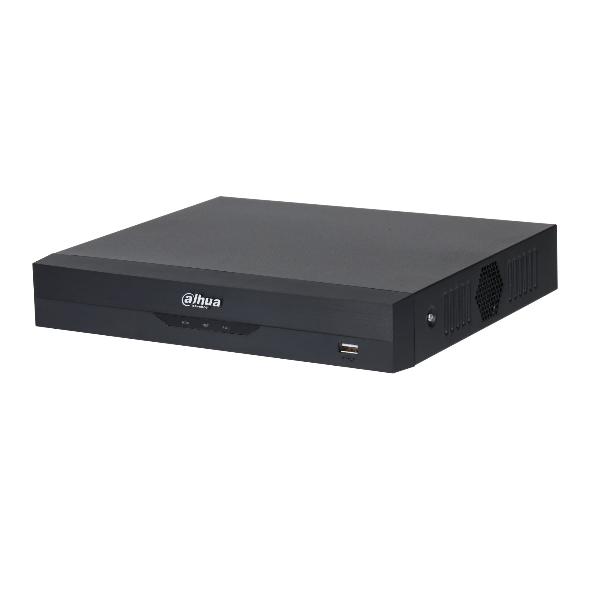 Dahua 4-channel WizSense DVR XVR4104HS-I/T front angle view showing USB port