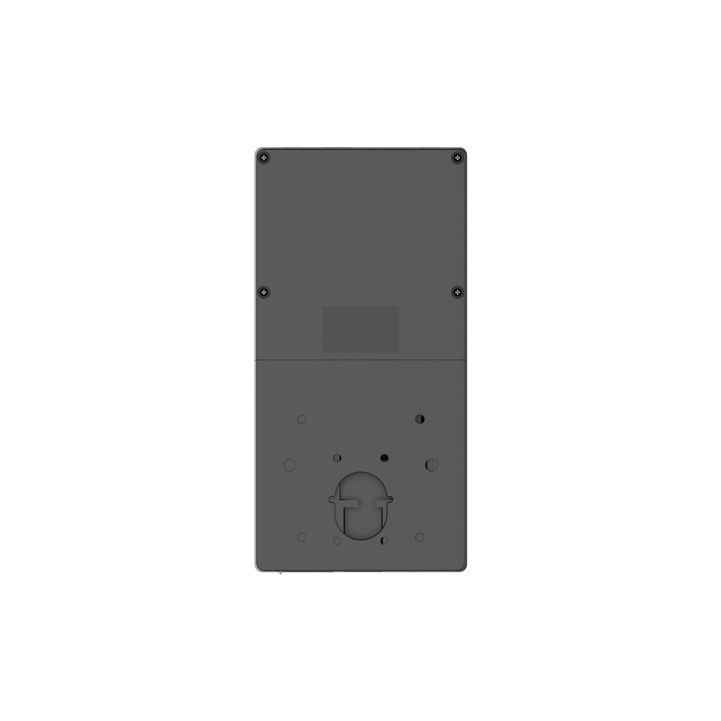 Back panel of the Dahua biometric access terminal showing the wall mounting bracket and wiring ports.