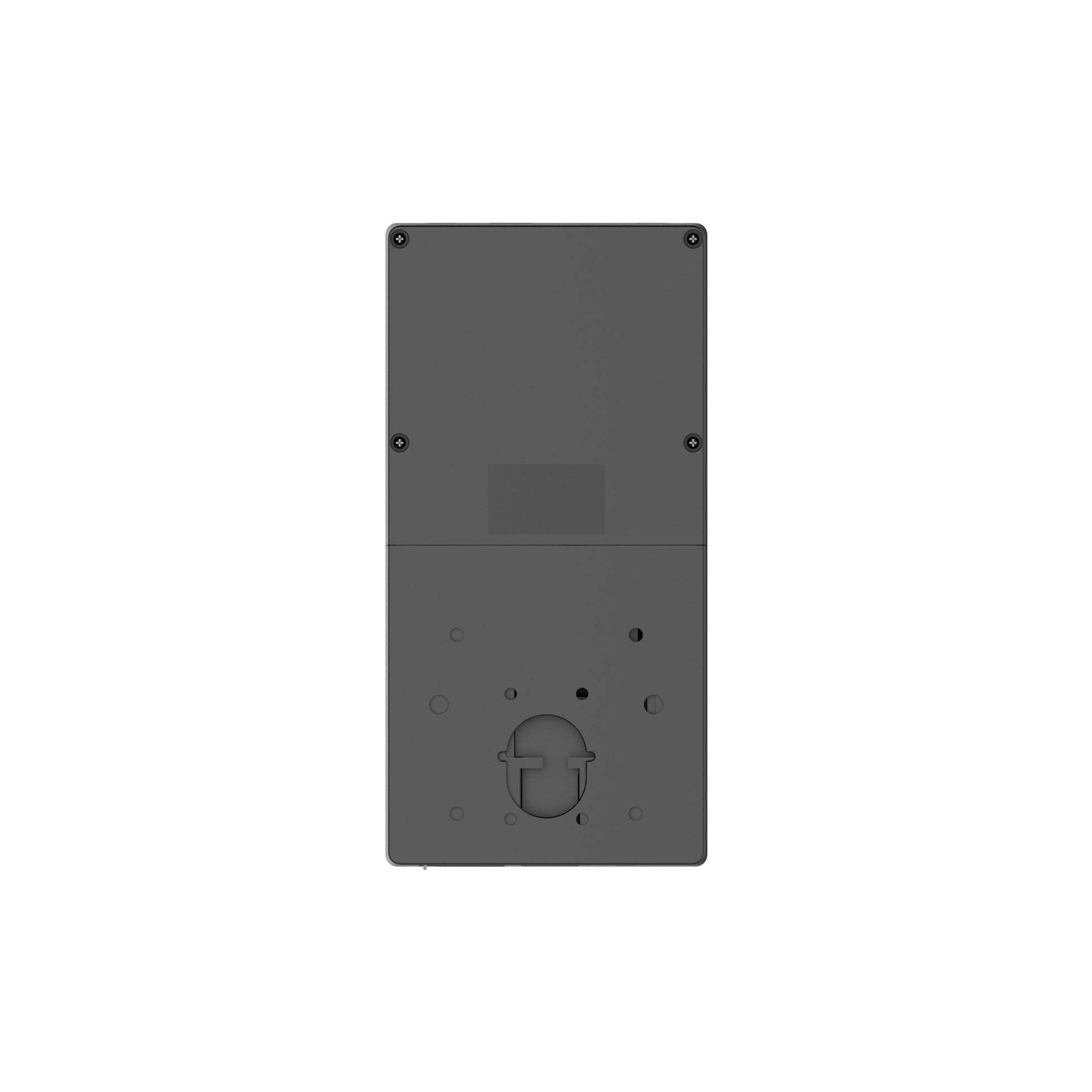 Back panel of the Dahua biometric access terminal showing the wall mounting bracket and wiring ports.