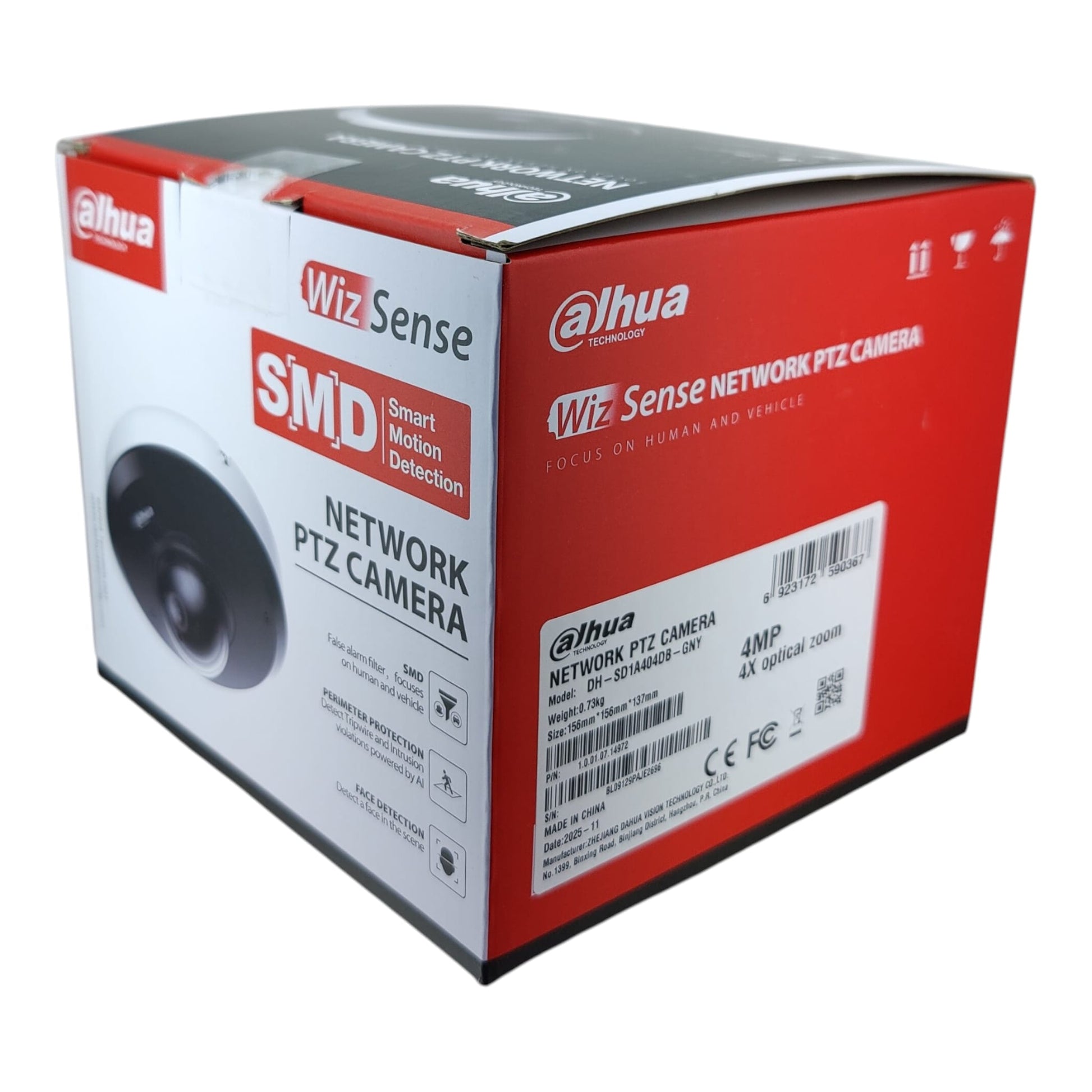 Original retail box for Dahua SD1A404DB-GNY camera