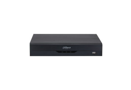 Front view of the Dahua WizSense XVR5116HS-I3 DVR showing indicator lights and USB port.