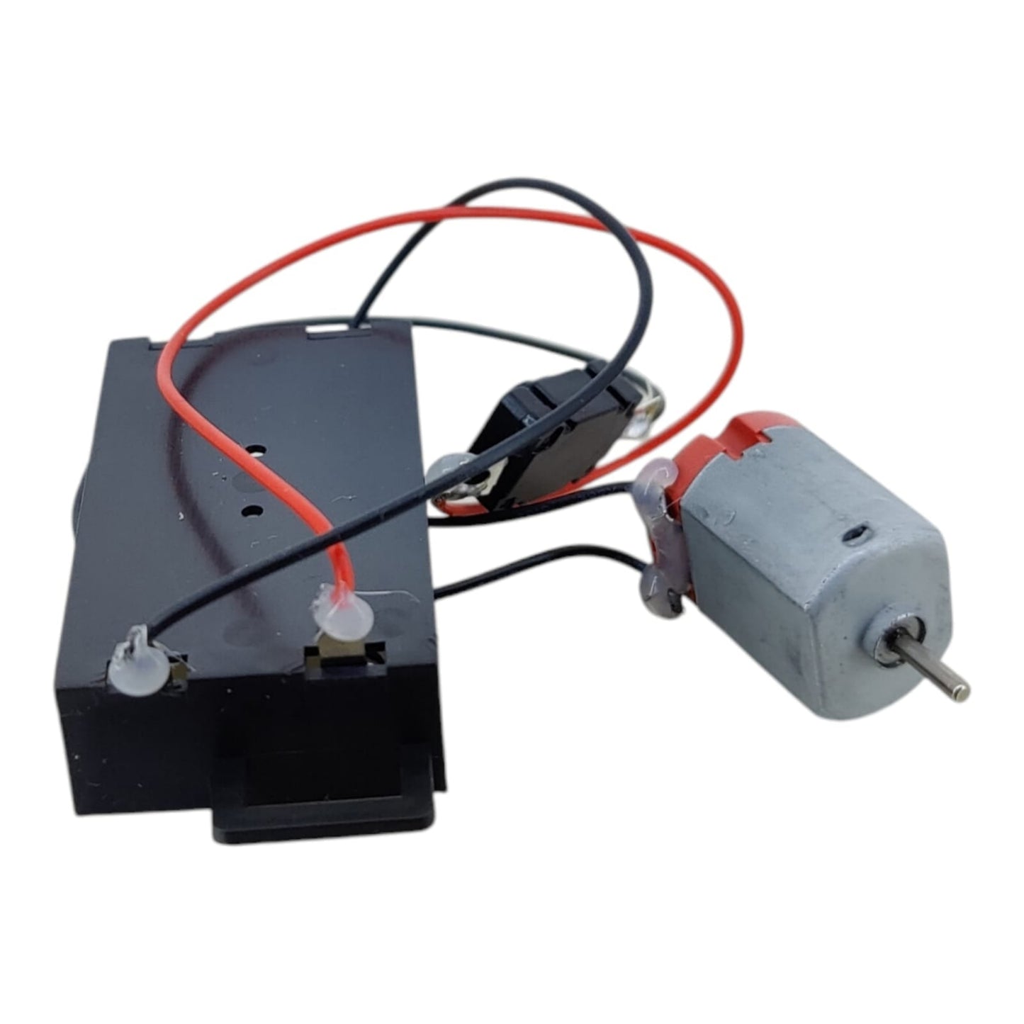 AA battery holder compartment with safe spring terminals designed for 1-2 AA battery configuration