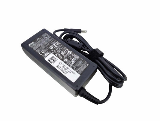 DELL 65W laptop charger with 4.5*3.0mm round connector, ideal for Inspiron, Latitude, and Vostro laptops.