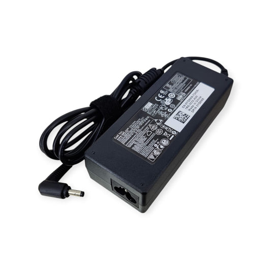 Dell 90W 19.5V laptop charger AC adapter with a 4.0mm x 1.7mm tip and attached DC cable.