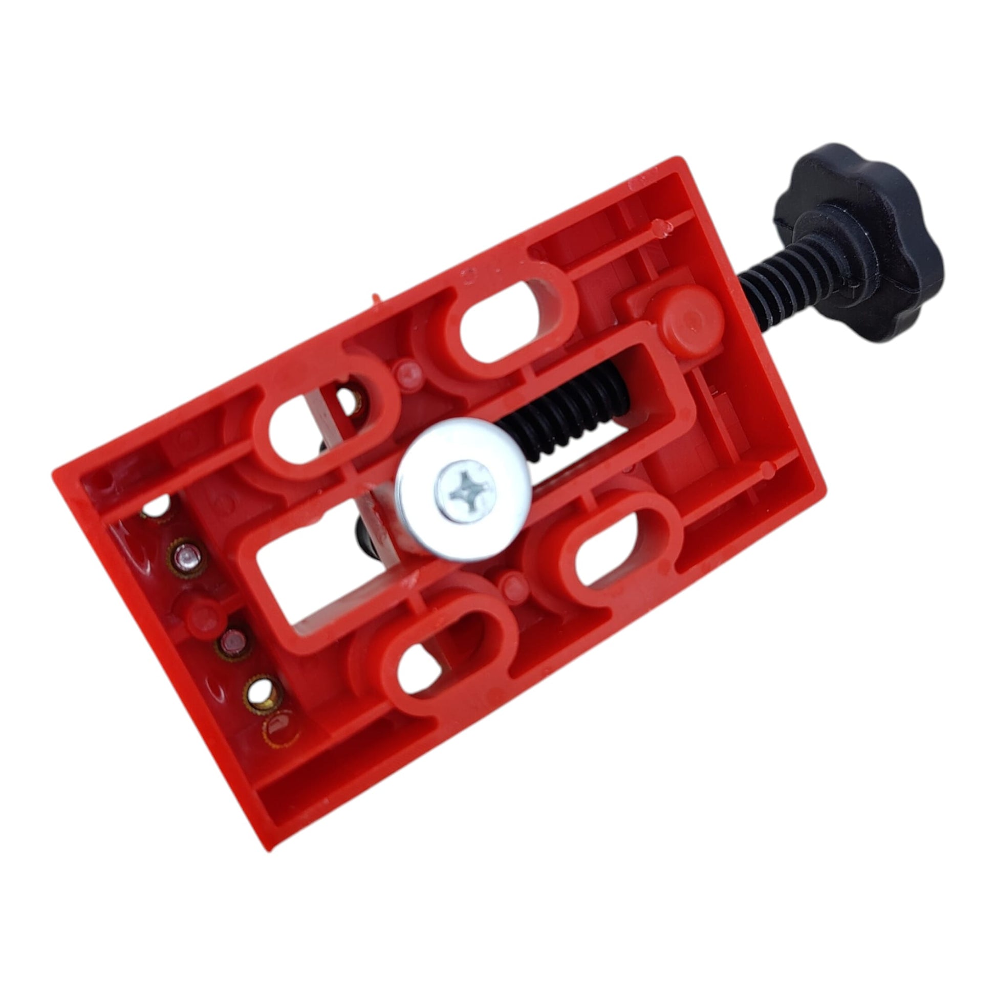 Bottom view of the mini desktop clamp showing its flat, stable base.