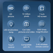 Load image into Gallery viewer, 7-inch LCD Digital Microscope 1200X
